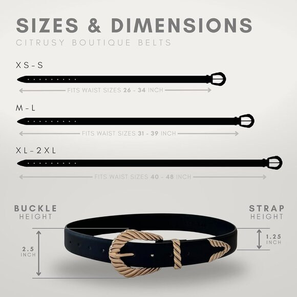 Western Cowgirl Belts Women PU Leather Cowboy Belt Buckle Set Plus Size - Picture 5 of 6